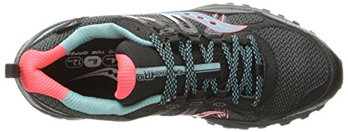 Saucony Grid Excursion Tr10 Trail Running Zapatilla para mujer, Negro (Negro/Cor/Azul), 39.5 EU