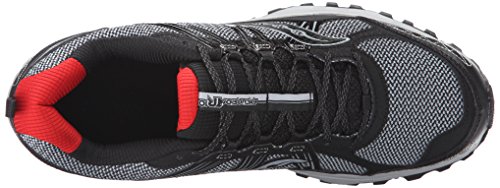 Saucony Men's Grid Excursion TR10 Running Shoe, Grey/Black/Red , 11 M US