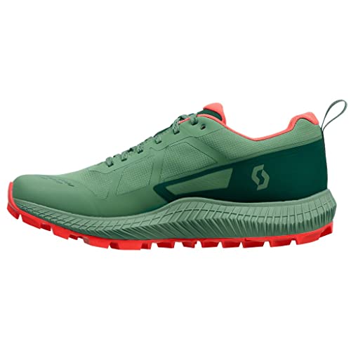 Scott Supertrac 3 GTX, Zapatillas de Trail Running para Mujer, Frost Green Coral Pink, 38.5 EU