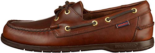 Sebago ENDEAVOR FGL OILED WAXY, Náuticos para Hombre, Marrón (natural), 42 EU