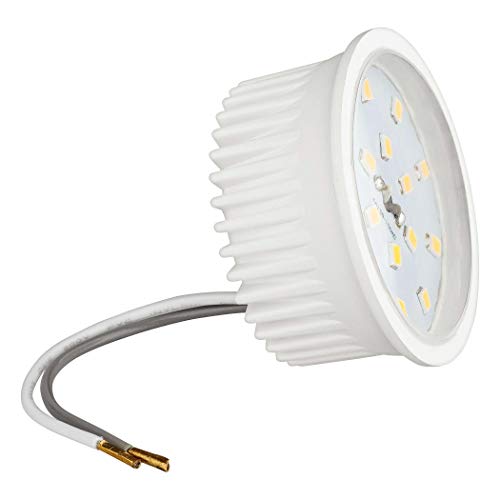 SEBSON 10x LED Bombilla 5W para Foco Empotrable, ultra plano ø50x26mm, Blanco Cálido 3000K, 400lm, 230V, Reemplaza la Bombilla GU10 MR16, LED Modulo