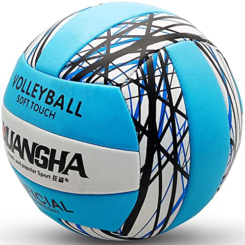 Senston Balon Voleibol para Interior y Exterior, Balón de Voleibol Oficial Talla 5 para Entrenamiento de Gimnasia en La Playa