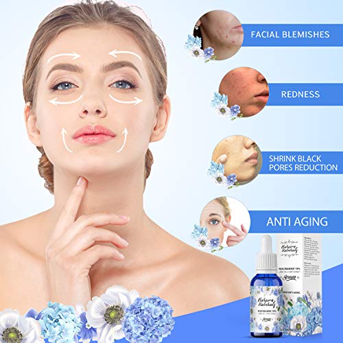 Serum Facial Niacinamida 10% + Zinc 5% Antimanchas Vitamina B3 Despigmentante Blanqueador - Reduce Aparicion Acne Anti Poros Abiertos Granos Hidratante Antiarrugas Reductor Sebo Cara Piel Grasa 30ml