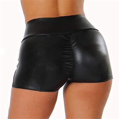 Sexy Cintura Alta Pantalones Cortos Mujer Deporte Push Up Fitness EláStica Moda