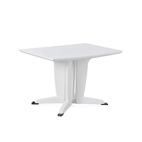 Shaf 55008 Mesa Plegable 2-4 Personas, Blanco, 81 x 55 x 23 cm