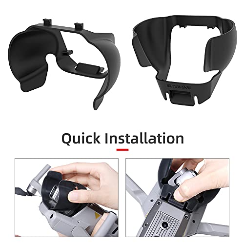 Shield Sun Shade Lens Hood Camera Drone Accesorios Gimbal Para DJI Mavic Air 2S (negro)