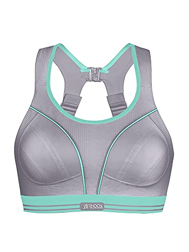 Shock Absorber Ultimate Run Bra Sujetador Deportivo, Multicolor (Gris-Vert D'eau 0bz), 80B para Mujer