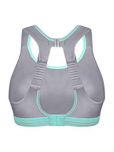 Shock Absorber Ultimate Run Bra Sujetador Deportivo, Multicolor (Gris-Vert D'eau 0bz), 80B para Mujer