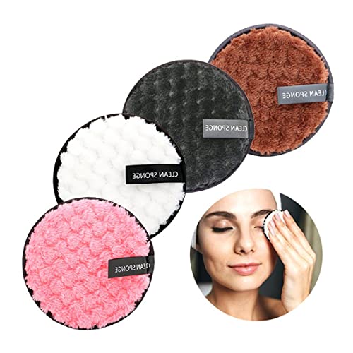 SIOPPKIK Makeup Remover Cloth, Reusable & Washable Facial Cleansing Puff, Chemical-free Dual-Sided Soft Microfiber Remove Pads - Instantly With Just Water