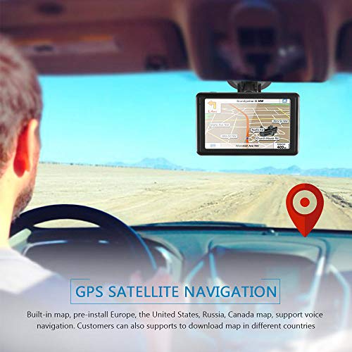 Sistema de navegación GPS para camión, portátil, satélite, de 7 Pulgadas, con cámara de Velocidad y Pantalla táctil de guía de Voz y Mapa de navegador de por Vida de la UE 47 países 2022