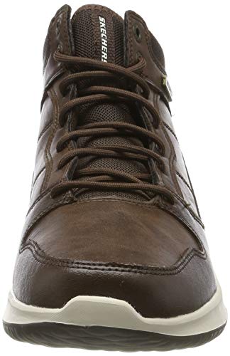 Skechers Delson, Botas Clasicas Hombre, Marrón (Chocolate Leather Chocolate), 41.5 EU