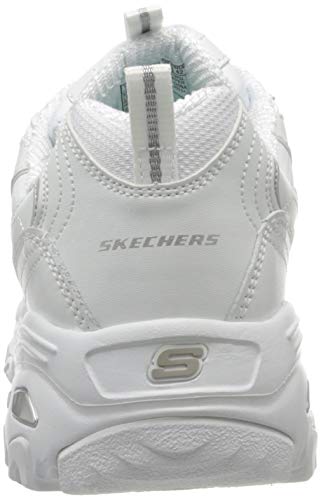 Skechers D'Lites-Fresh Start, Zapatillas Mujer, White, 40 EU