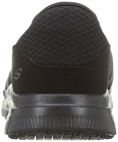 Skechers Flex Advantage Sr-Bronwood, Zapatillas sin Cordones Hombre, Negro Black Black, 41 EU