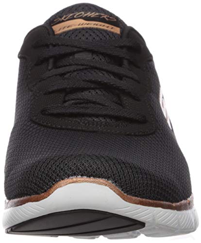 Skechers Flex Appeal 3.0 First Insight, Zapatillas Mujer, Black/Brown, 38 EU