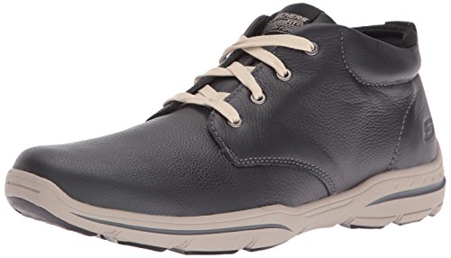 Skechers - Zapatos Harper para hombre, color Negro, talla 48.5 EU