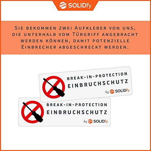 SOLIDfy® - Protección antirrobo para puerta del conductor, de acero inoxidable, para Ducato, Jumper, Boxer X250 X290.