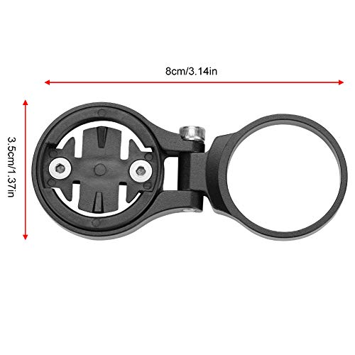 Soporte de Montaje para Computadora de Bicicleta,Soporte de Ordenador de Manillar de Bicicleta Aleación de Aluminio Ajustable Extensión de Odómetro de Ciclismo Accesorio(Negro para Garmin)