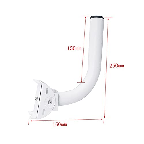 Soporte de montaje WiTi J-pole para instalación de antena WiFi, antena parabólica de soporte de mástil resistente a la intemperie, tubo montado en la pared del techo del ático con bucles y tornillos