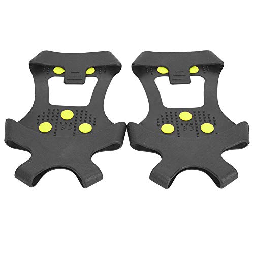 Sora Puños de Nieve, crampones de Clavos de Escalada, práctico, Ligero, Profesional, Antideslizante, 10 Dientes, termoplástico Universal para Caminar para Escalar(L:39-42)