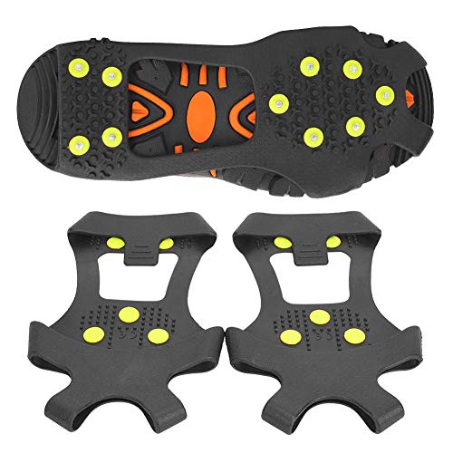 Sora Puños de Nieve, crampones de Clavos de Escalada, práctico, Ligero, Profesional, Antideslizante, 10 Dientes, termoplástico Universal para Caminar para Escalar(L:39-42)