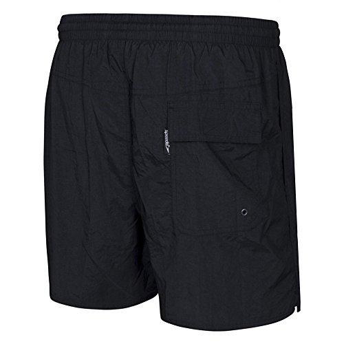 Speedo Solid Leisure 16 Elast. Waist Traje De Baño Hombre, Hombre, Solid Black (Solid Blk), L