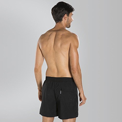 Speedo Solid Leisure 16 Elast. Waist Traje De Baño Hombre, Hombre, Solid Black (Solid Blk), L