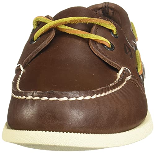 Sperry A/O 2-Eye Leather 9155240 - Zapatillas de Gimnasia de Cuero para Mujer, Color marrón, Talla 41