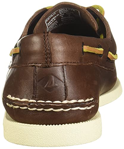 Sperry A/O 2-Eye Leather 9155240 - Zapatillas de Gimnasia de Cuero para Mujer, Color marrón, Talla 41