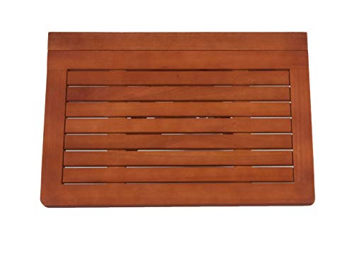 Spetebo - Mesa de balcón plegable de madera de eucalipto (60 x 40 cm)