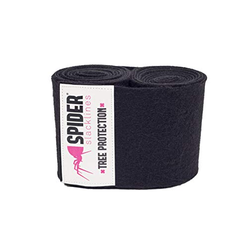 SPIDER SLACKLINE LTSAL - Slackline Protección para de árboles - Protector de árboles para Aflojar con Cierre de Velcro - Longitud 150 cm