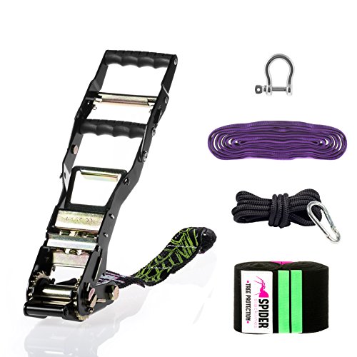 SPIDER SLACKLINE TASM5 - Mandingo Ratchet - Double Lever Ratchet XXL Slackline Trickline