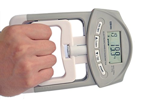 SUAVER 200 Lb/90 kg Dinamómetro Digital de mano fuerza de agarre Medición Meter Auto captura mano Grip de alimentación