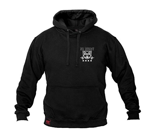 Sudadera con capucha Dirty Ray Rugby New Zealand All Black B2, Model: B2, negro, extra-large