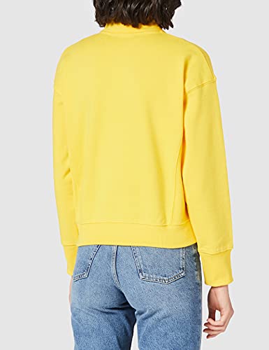 Superdry Sportstyle Essential 1/4 Zip Sudadera, Amarillo náutico, XL para Mujer