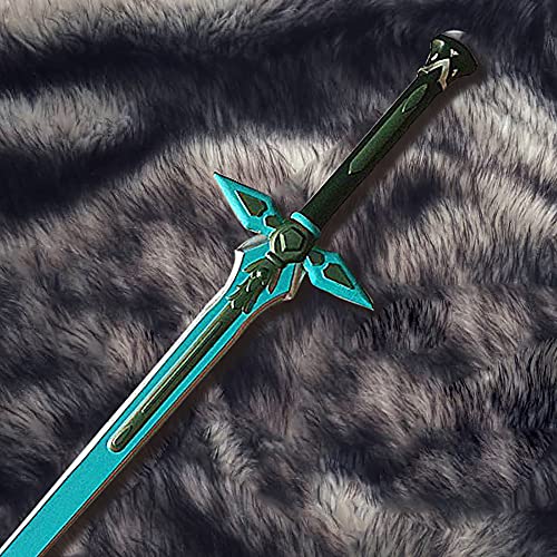 Sword Art Online Kirigaya Kazuto Elucidator Dark Repulsor Excalibur Espada negro Yuuki Asuna Alice Espada Arma Juguetes,Regalo Para Amantes Del Anime,Cosplay Espada,Accesorios De Cosplay de ropa