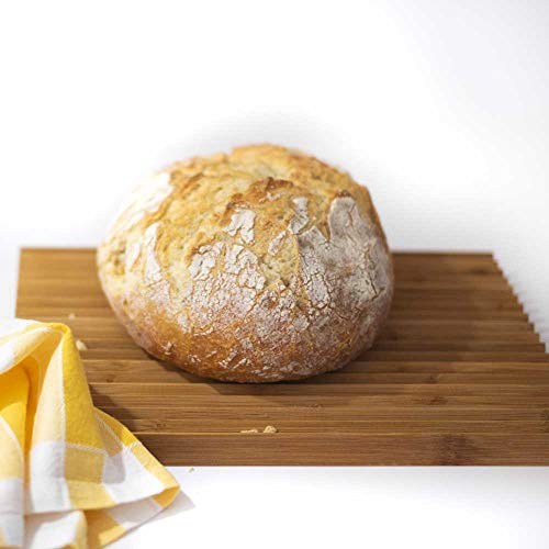 Tabla de Bambú para cortar el pan con crestas.