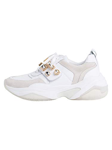 Tamaris Mujer Zapatos de Cordones 23785-24, señora Calzado bajo,Calzado de Calle,Zapatilla Deportiva,Calzado de Ocio,White,39 EU / 5.5 UK