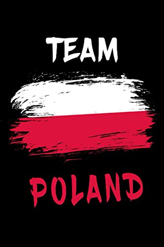 Team Polen Flaggen Notizbuch: Schönes Team Polen Flaggen Notizbuch mit 120 karierten Seiten im A5 Format