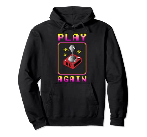 Teclado para videojuegos Retro Play Again Sudadera con Capucha