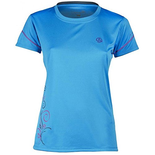 Ternua Blackball Camiseta, Mujer, Azul / Gris Claro, L