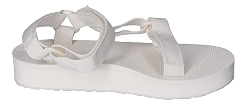 TEVA W MIDFORM Universal, Sandalias Mujer, Bright White, 38 EU