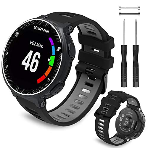 Th-some Correa para Garmin Forerunner 735XT - Compatible con Forerunner 235 Correa de Reloj, Pulsera de Reemplazo Silicona Suave Sports Banda para Forerunner 220, 230, 620, 630 y 238 Smart Watch