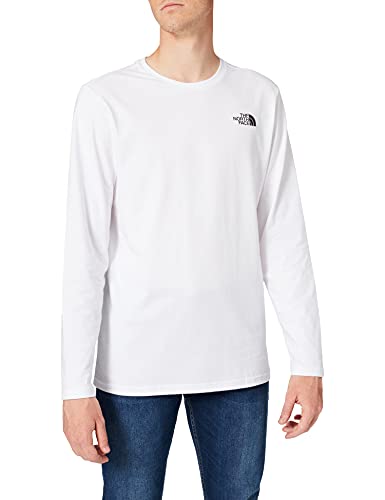 The North Face L/S Easy Camisa de Manga Larga, Hombre, Blanco (TNF White), L