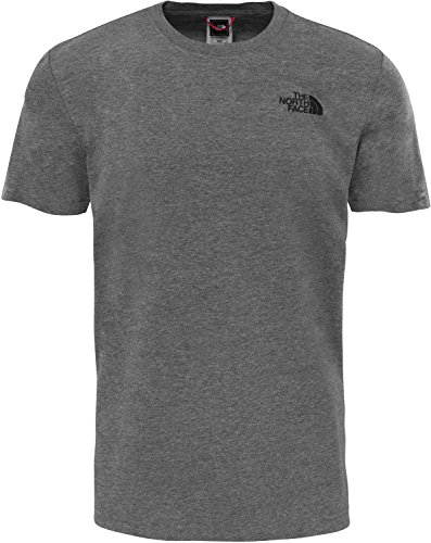 The North Face S/S tee Camiseta Red Box, Hombre, TNF Medium Grey Heather, XS