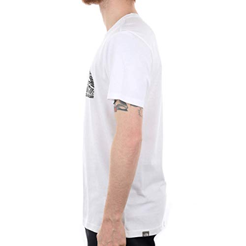 The North Face S/S Wood Dome tee Camiseta, Hombre, TNF White/TNF Black, Small