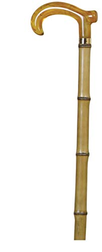 The Walking Stick Company 2019 - Bastón de bambú (mango de metacrilato, 92 cm)