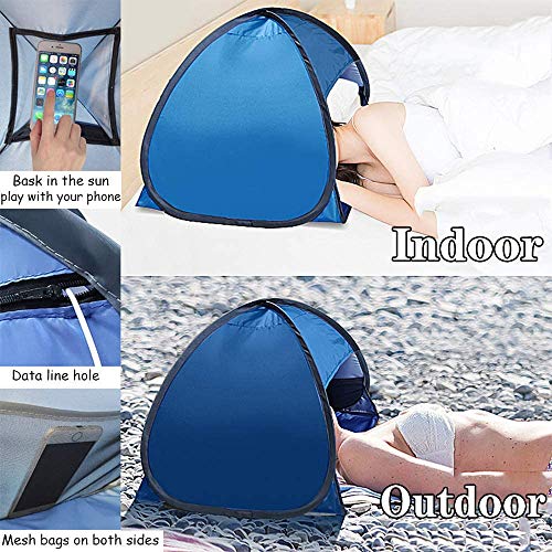 Tienda De Campaña Para Mascotas Refugios Para El Sol En La Playa Cama Para Mascotas Y Exteriores Acampar Pesca Senderismo Picnic Resistente Al Viento Impermeable Con Soporte Para Teléfono (70x50x45cm)