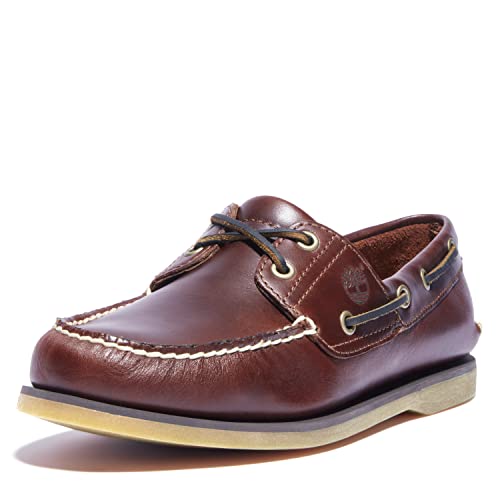 Timberland Classic 2 Eye, Náuticos Hombre, Marrón Rootbeer Smooth, 42 EU