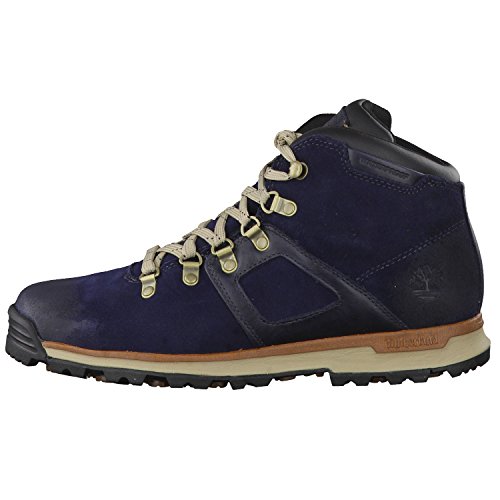 Timberland GT Scramble Leather Waterproof, Botas Chukka Hombre, Azul, 43