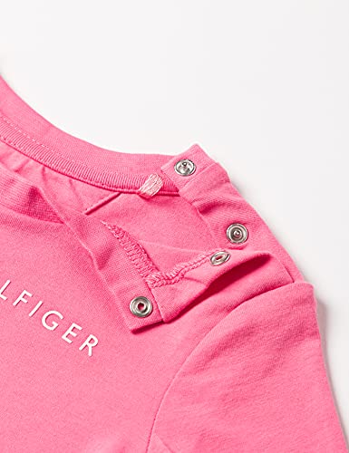 Tommy Hilfiger Baby Essential tee S/S Camisa, Exotic Pink, 56 cm para Bebés